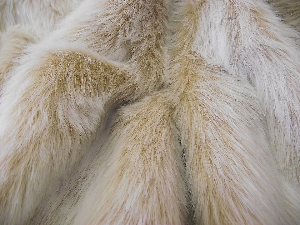 Luxury Faux Fur Fabric ANTELOPE FOX   All Sizes Bulk Discounts FREE 