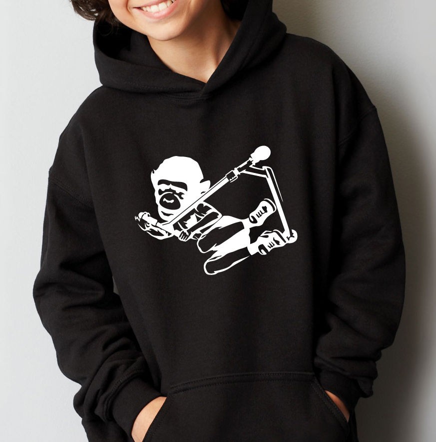 Scooter Monkey Kids Hoodie, Fixed Bar Slamm Stunt Scooter   Push Kick 