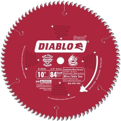   10 84T Diablo Laminate Chop/Slide Miter and Table Saw Blade D1084L