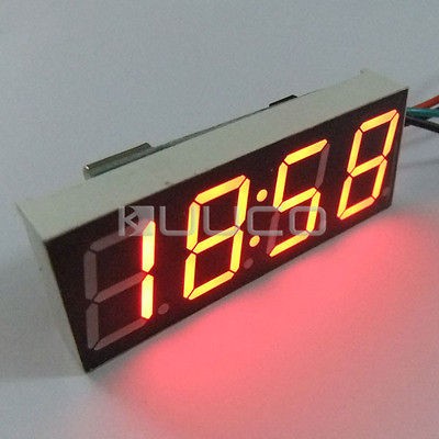 Newly listed 0.56 LED Electric Digital 12V/24V Car Motor Clock Watch 