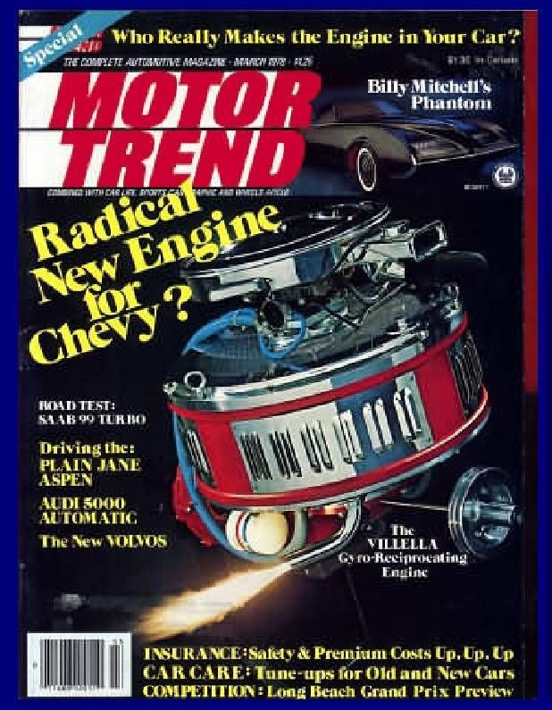   TREND MARCH 1978,BILL MITCHELL PHANTOM,AUDI 5000,HOT ROD MAGAZINE