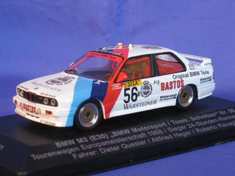 BMW M3 E30 1ST SPA 24H 88 HEKORSA HE033D 143 RAVAGLIA