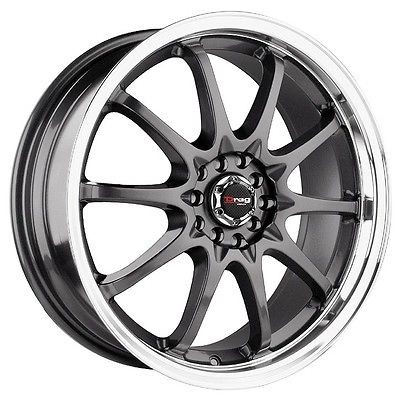 17 DRAG DR9 GM 5 LUG WHEELS RIMS INTEGRA RSX LEGEND CL