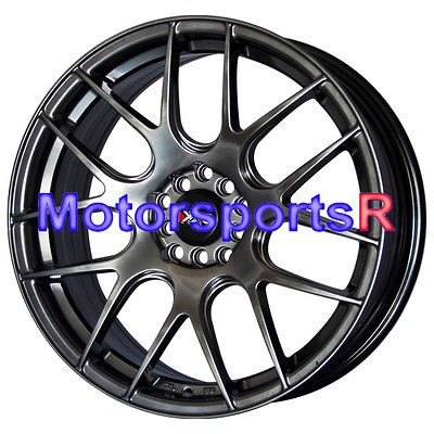   Chromium Black Concave Wheels Rims 03 04 06 08 09 Acura TL CL TSX RSX