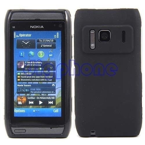 Black TPU Silicone Gel CASE cover For Nokia N8