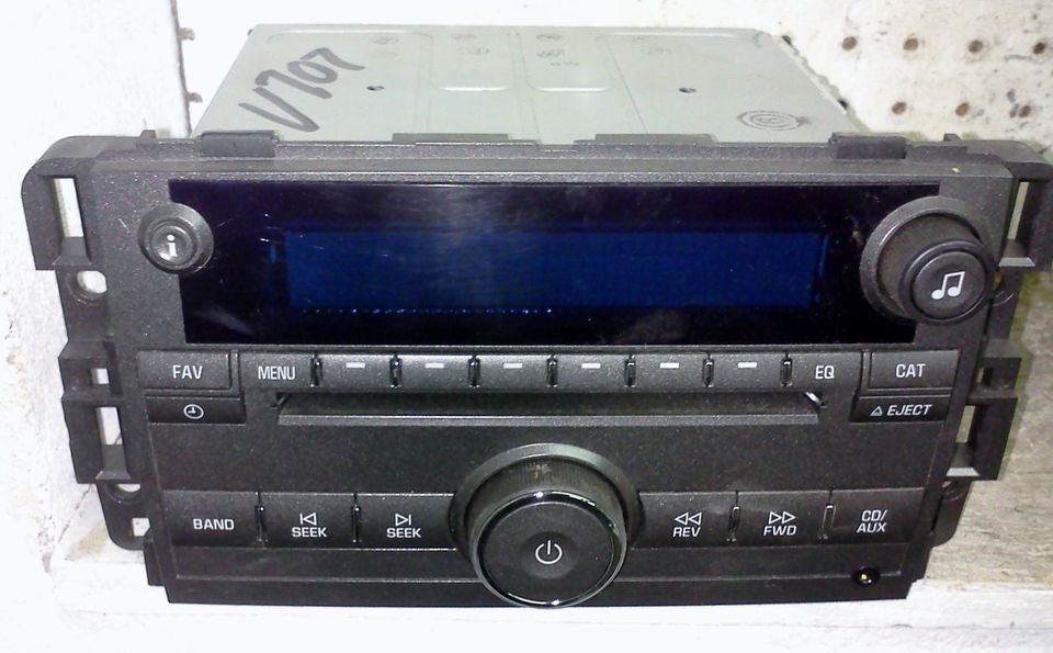 08 BUICK LUCERNE AM/FM RADIO CD STEREO AUDIO PLAYER P/N 25887589 (Fits 