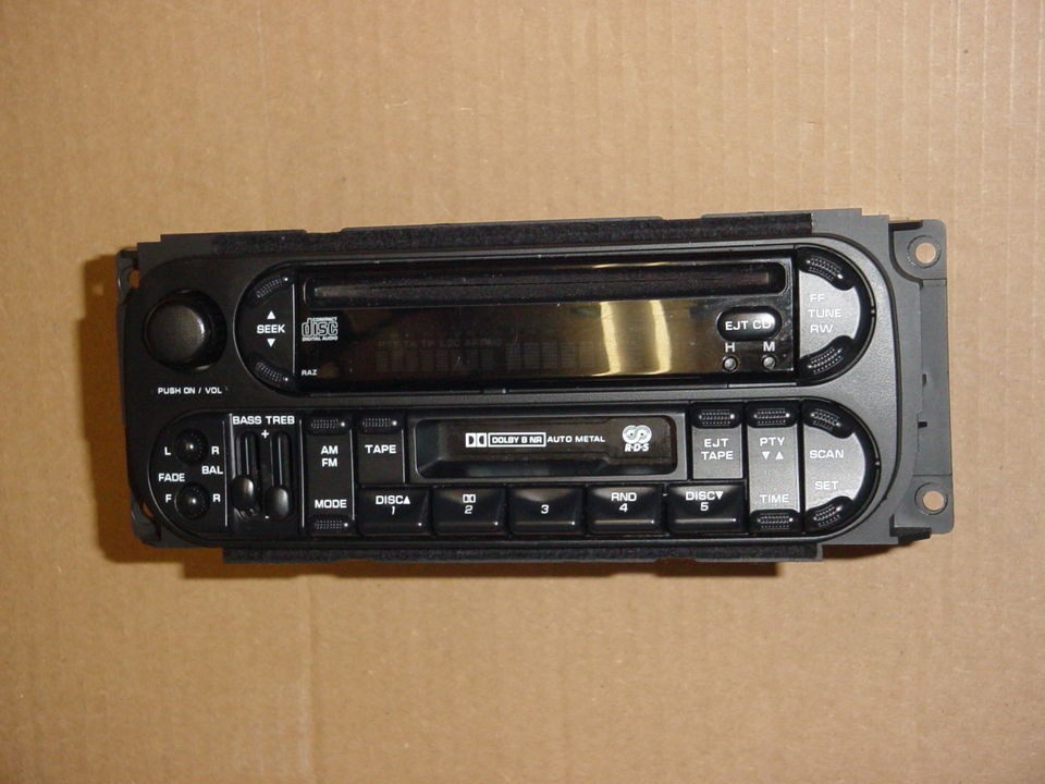 02 06 Dodge Ram Caravan Stratus Chrysler PT Jeep Radio CD/TAPE Player 