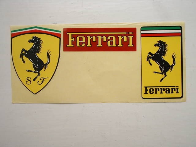 TEAM SCUDERIA FERRARI   LOGO   RACING   F1 *** stickers