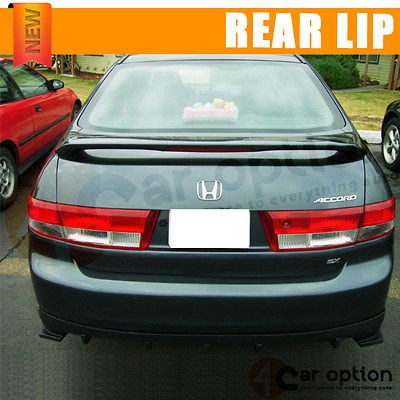 FIT 03 05 HONDA ACCORD T R TYPE PU FRONT + PP REAR BUMPER LIP SPOILER 