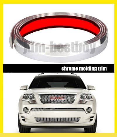 25mm Chrome Side Body Roof Top Rear Bumper Exterior Molding Trim # 