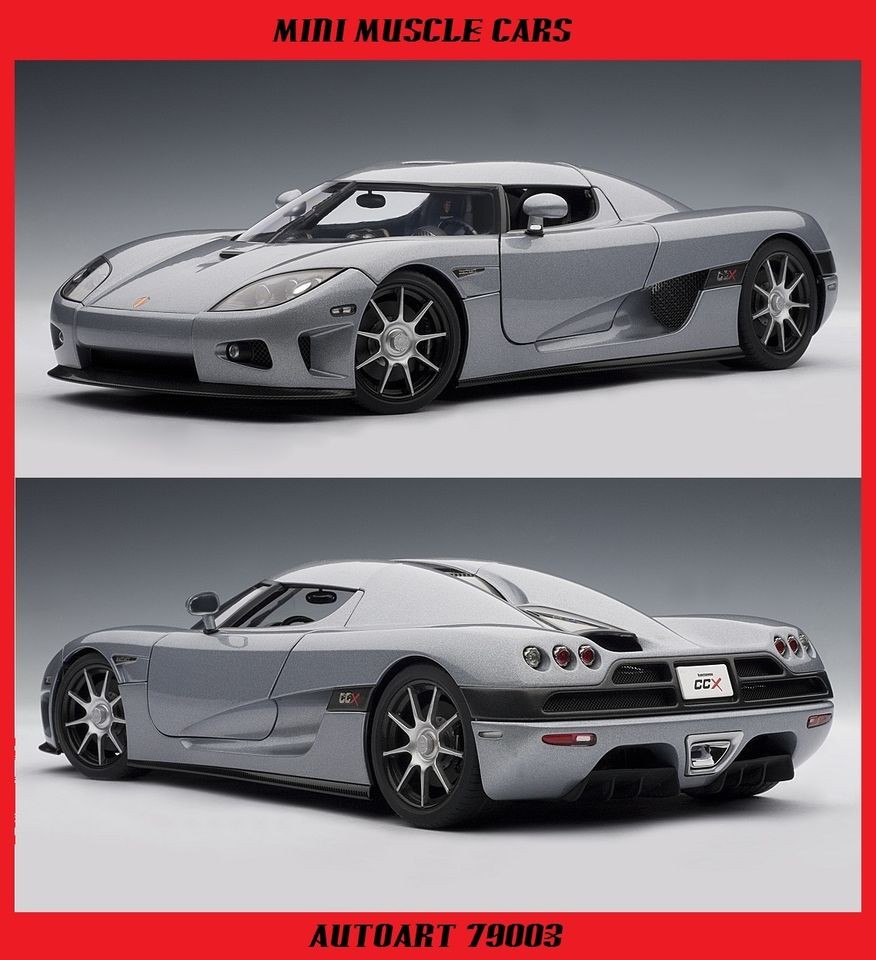 AUTOART 79003 118 KOENIGSEGG CCX SILVER DIECAST MODEL CAR