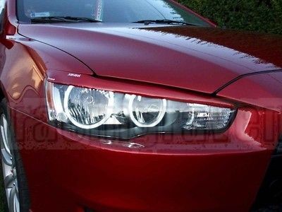 PAINTED MITSUBISHI 08 12 LANCER ES GTS EVOLUTION X HEADLIGHTS EYEBROWS 