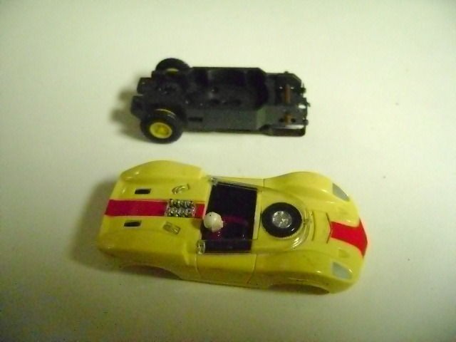 1960s Aurora Yellow Chapparell Slotcar