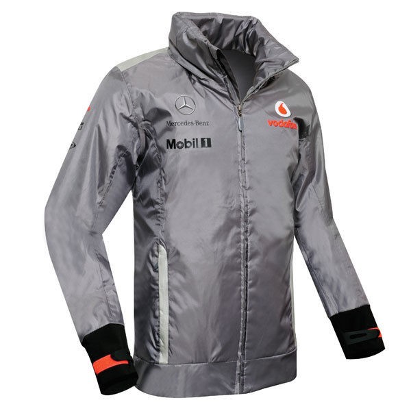 Vodafone McLaren Mercedes 2012 waterproof jacket grey Size L