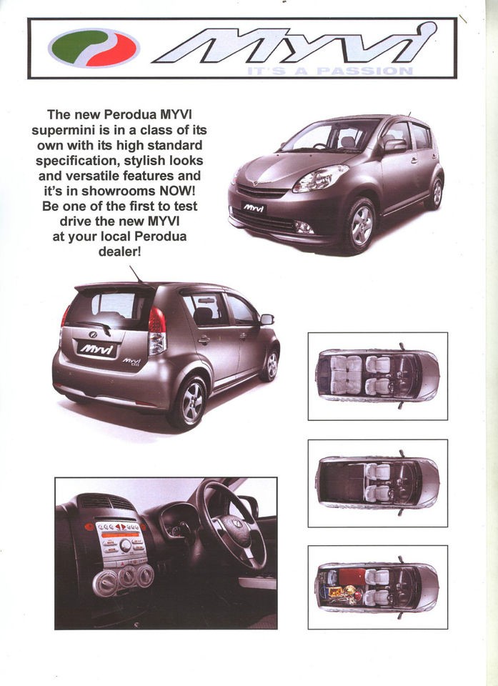 PERODUA MYVI SXI EZI BROCHURE