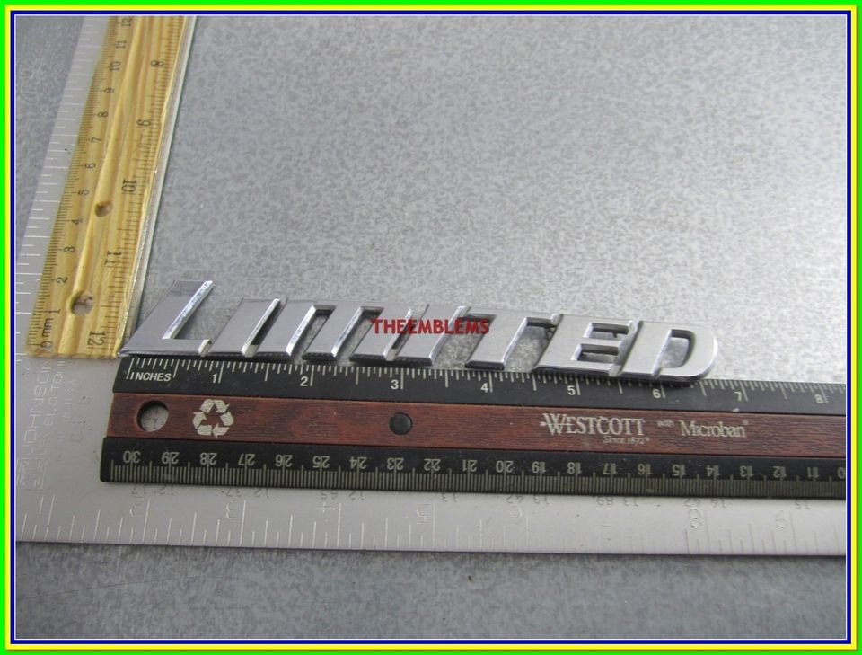 TOYOTA LIMITED EMBLEM CHROME LIMITED EMBLEM TOYOTA LIMITED EMBLEM OEM 