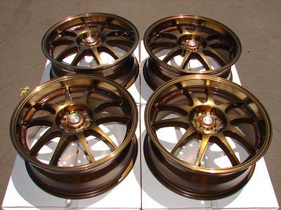   5x114.3 Bronze Prelude Neon Accord Civic Lancer Scion Xa Xb 5 Lug Rims