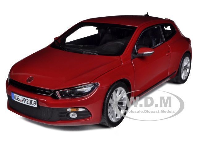 2008 VOLKSWAGEN SCIROCCO SALSA RED 1/18 DIECAST CAR MODEL BY NOREV 