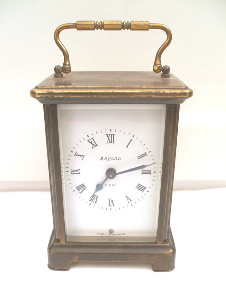 Bayard French Brass Case Timepiece Carriage Clock 4.5High