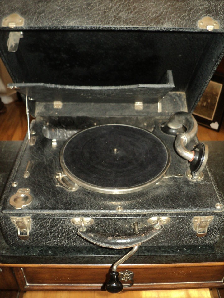 Antique Victrola Table Top Record Player by RCA