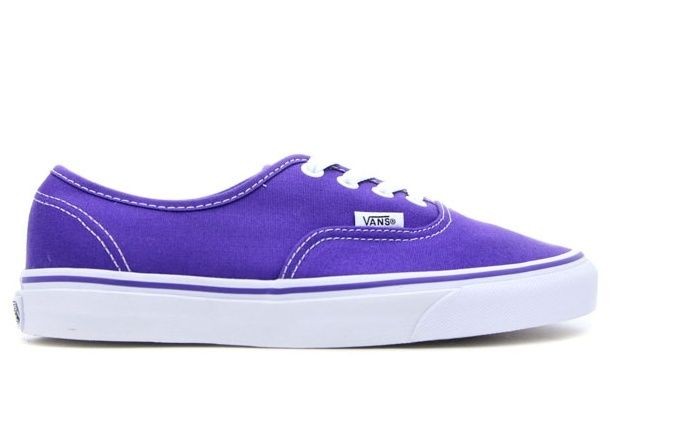 Vans Authentic Classic Purple White Men Women Sneakers VN 0QER6LM Sz4 