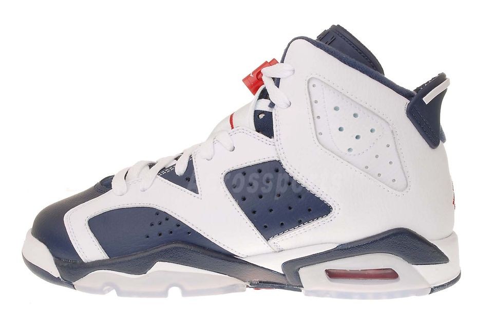 Nike Air Jordan 6 VI Retro GS Olympic Team USA White Navy AJ6 4 3 7 1 