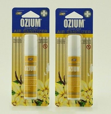 OZIUM VANILLA SCENT AIR SANITIZER FRESHENER ELIMINATE SMOKE TRUCK 