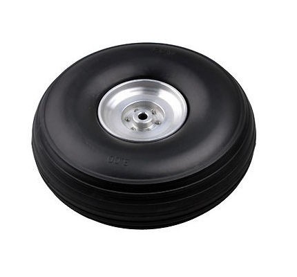 Aluminum Rim Rubber PU Wheel for RC airplane 5in,