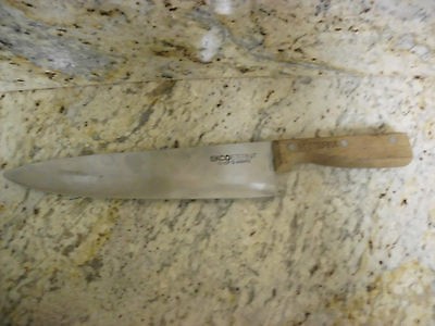 Vintage Ekco Eterna 10 Chefs Cooking Knife Japanese Steel Full Tang 