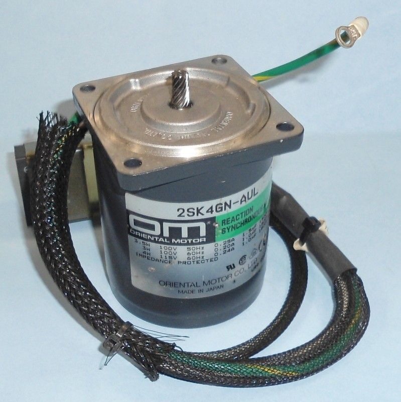 ORIENTAL MOTOR 100/115VAC REACTION SYNCHRONOUS MOTOR 2SK4GN AUL