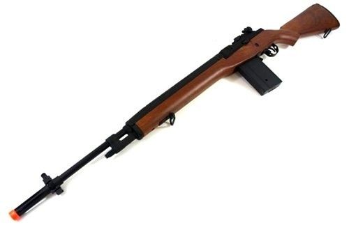 CYMA Airsoft Gun M14 Full Length Auto AEG Rifle Simulated Wood Style 