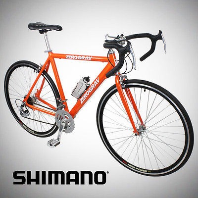 New 54cm Aluminum Road Bike Racing Bicycle 21 Speed Shimano   Orange 