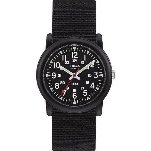 Timex T18581 Classic Camper 30m WR Fabric Strap Luminous Hands Boys 