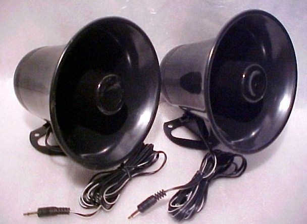 each NEW WEATHER PROOF CB HAM RADIO PA SPEAKER HORN BLACK Workman 12 