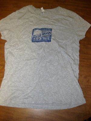 BLUE MOON juniors XL T shirt logo Belgian beer witbier brewing OG 