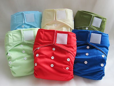     24 KaWaii Baby Heavy Duty HD2 OS Cloth Diapers+48 Large Inserts