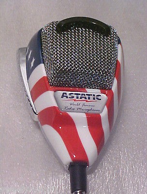   636L Stars and Stripes 4 Pin Cobra Cb Ham radio mic Noise Canceling