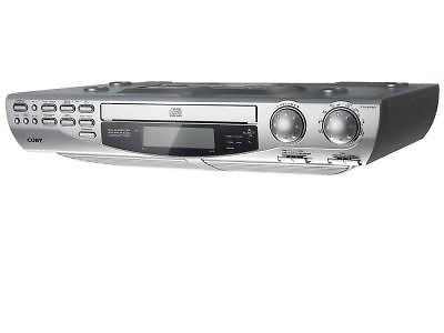 COBY KCD150 KITCHEN UNDER CABINET CD RADIO PLAYER ALARM