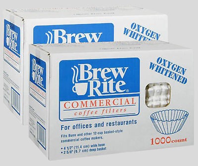 for Bunn 20115 coffee filters 12 cup 2000 qty FREE SHIP Brew Rite 48 