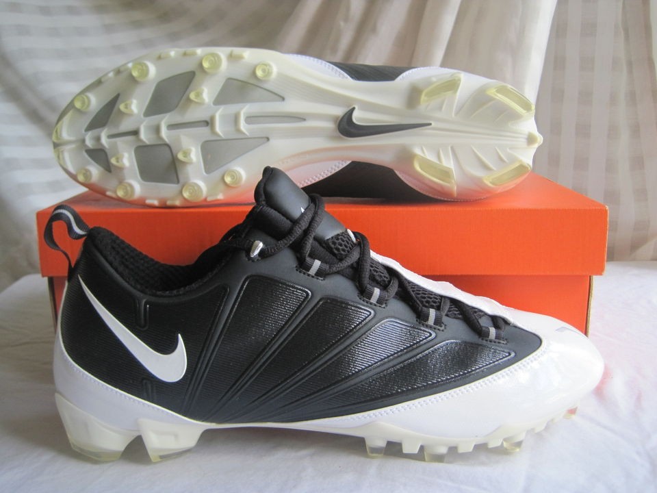Nike ZOOM VAPOR JET 4.2 football shoes cleats black white 14