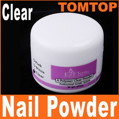 Acrylic Powder Color Nail Art Builder Manicure Clear