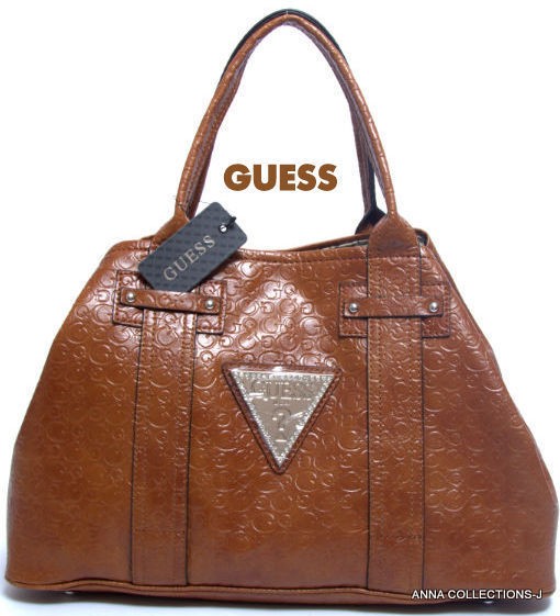 NWT  GUESS BRIGHT CANDY COGNAC G LOGO SATCHEL PURSE