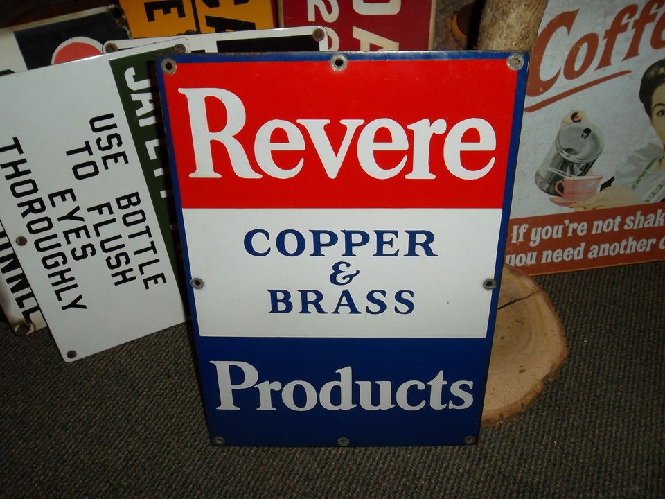 Revere Copper & Brass Products Upstate NY Porcelain Plant Factory Rare 