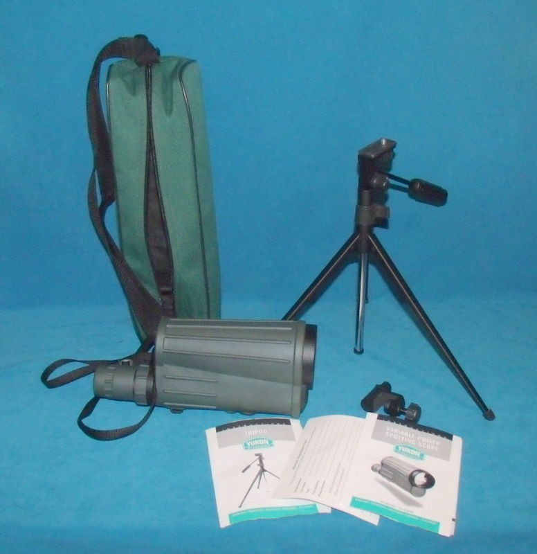 Yukon 20 50x50mm Variable Power Compact Spotting Scope & Tripod w 