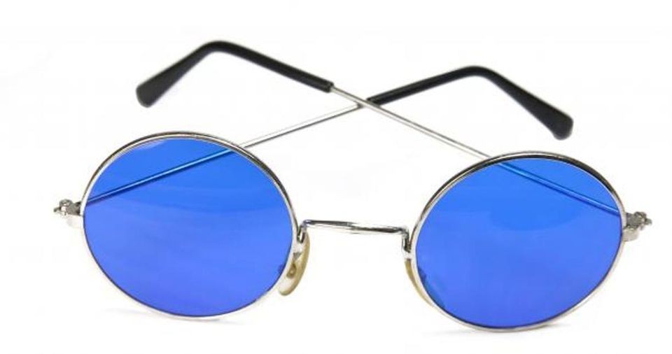   Sunglasses Round Hippie Shades Retro Colored Lenses 