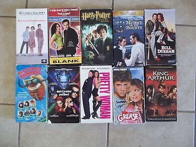 LOT VHS~BLANK~Sixt​een Candles~GREASE 2~King Arthur~Batman&​robin 