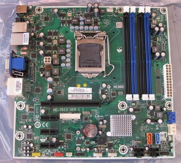 HP Compaq Motherboard MS 7613 Iona Intel H57 System Board   612500 001