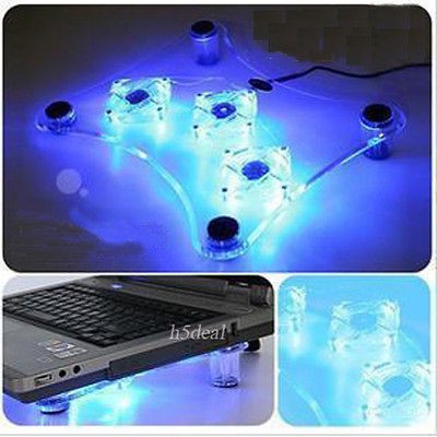 USB 3 LED Fan Light Laptop/Noteboo​k cooler cooling Pad