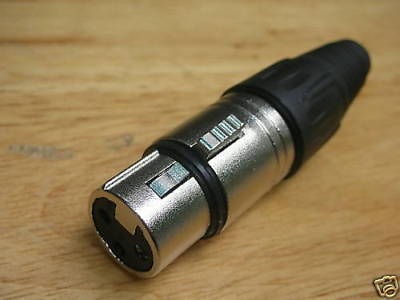 50,Microphone Speaker AMP XLR Female Plug Connector,F3