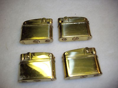 four vintage cigarette lighters, Japan, marked Lester, 1960s 